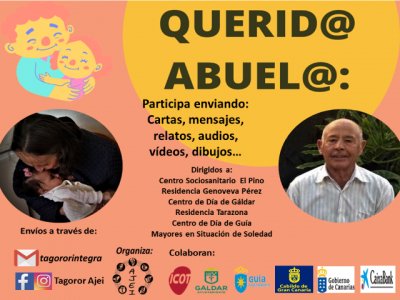 AES Tagoror Ajei les recuerda que pueden seguir participando en el proyecto Querid@ Abuel@