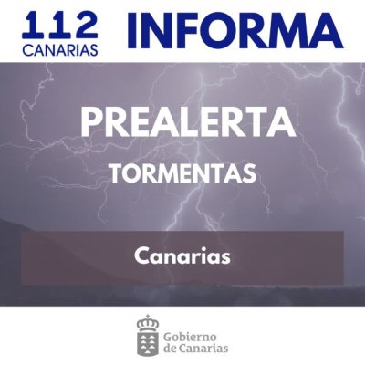 El Gobierno de Canarias actualiza la situaci&oacute;n y ampl&iacute;a la prealerta por tormentas a todas las islas