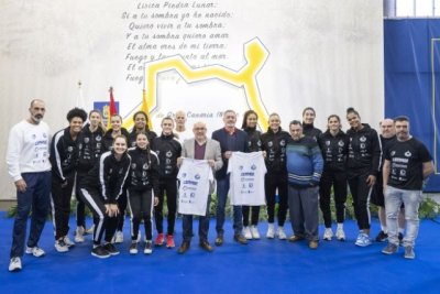 Voleibol - Copa de la Reina 2023: El Cabildo desea suerte al CV Hidramar Gran Canaria antes de partir a Barcelona