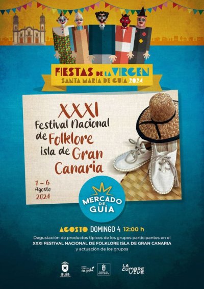 El XXXI Festival Nacional de Folklore Isla de Gran Canaria se traslada este domingo al Mercado de Gu&iacute;a