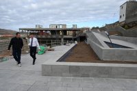 G&aacute;ldar: Teodoro Sosa visita la obra de construcci&oacute;n del parque urbano