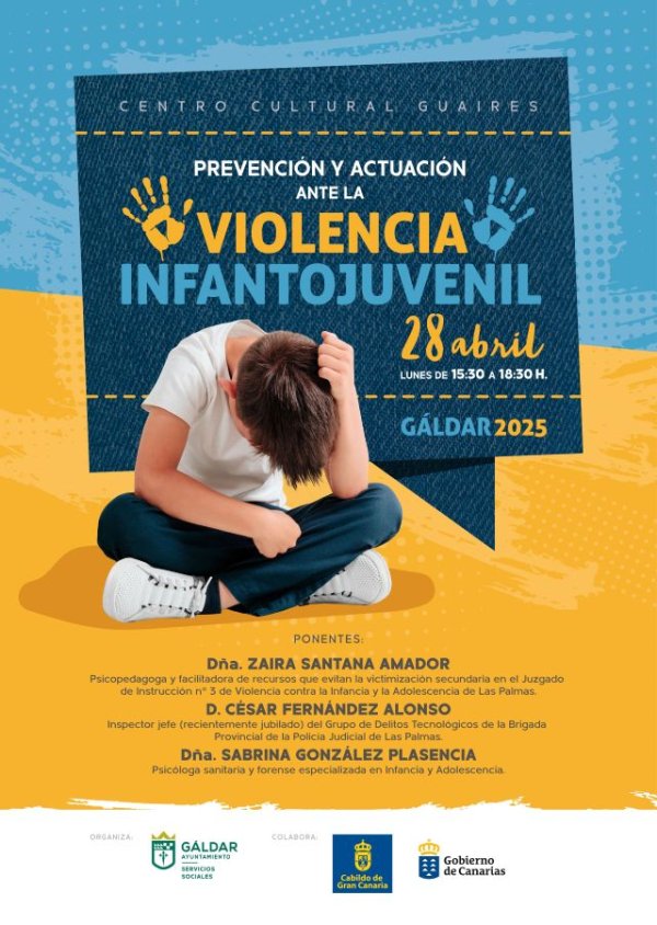 Gáldar: Servicios Sociales organiza este lunes una actividad formativa para la prevención y actuación ante la violencia infantil