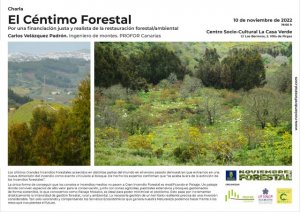 Villa de Firgas: Charla “El Céntimo Forestal”, en La Casa Verde, el 10 de noviembre