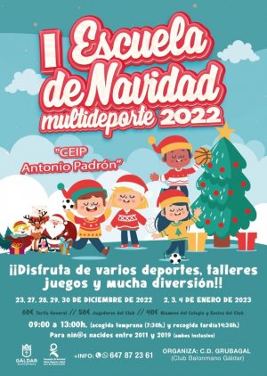 Primera edición navideña de la Escuela Multideporte del Club Balonmano Gáldar
