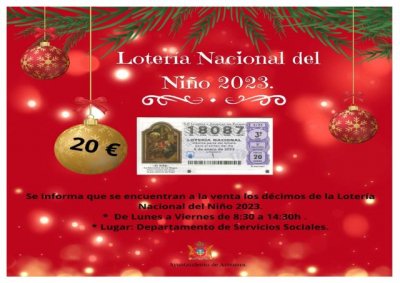 Artenara: Ya está disponible la Lotería del Niño 2023