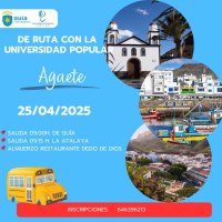 La Universidad Popular de Gu&iacute;a organiza una salida a Agaete, este pr&oacute;ximo viernes, 25 de abril