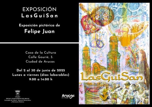 La Casa de la Cultura de Arucas acoge la exposición “LasGuiSan”, del artista Felipe Juan