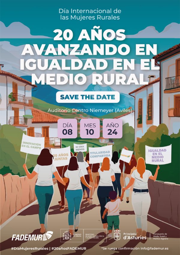 FADEMUR celebrará en Asturias el Día Internacional de las Mujeres Rurales coincidiendo con su 20 aniversario