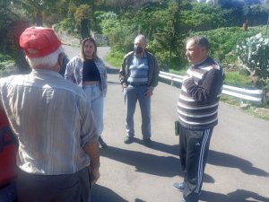 El grupo municipal socialista de Gáldar visita las medianías para conocer las necesidades de la ciudadanía