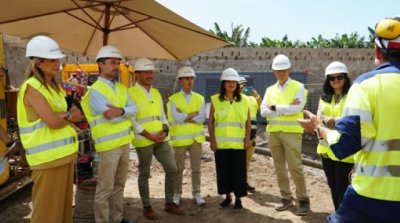 Transici&oacute;n Ecol&oacute;gica comprueba el avance de las obras del enlace el&eacute;ctrico Tenerife-La Gomera