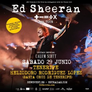 Ed Sheeran aterrizará con su gira ‘+-=÷x’ Mathematics Tour en Tenerife el próximo 29 de junio