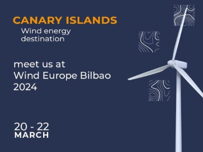 Transición Ecológica, presente en la feria Wind Europe en Bilbao para impulsar la descarbonización de Canarias