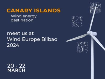 Transici&oacute;n Ecol&oacute;gica, presente en la feria Wind Europe en Bilbao para impulsar la descarbonizaci&oacute;n de Canarias