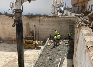G&aacute;ldar: Avanza la obra de ensanche de la calle Marmolejos