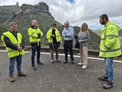 El Cabildo prepara cuatro obras de emergencia para asegurar la movilidad de las localidades afectadas por la borrasca Therese