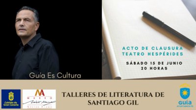 El Teatro Hesp&eacute;rides de Gu&iacute;a acoge este s&aacute;bado la clausura del taller de escritura impartido por Santiago Gil