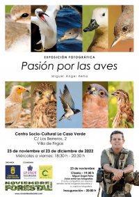 La Exposici&oacute;n &ldquo;Pasi&oacute;n por Las Aves&rdquo;, de Miguel &Aacute;ngel Pe&ntilde;a se inaugura en La Casa Verde de Firgas el 23 de noviembre