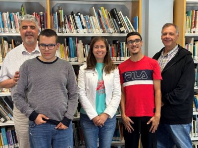 Alumnado de Formaci&oacute;n Profesional del IES Noroeste finalizan sus pr&aacute;cticas en la Biblioteca Miguel Santiago de Gu&iacute;a
