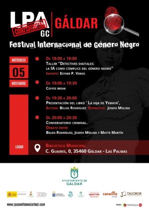 Gáldar: El Festival Internacional de Género Negro LPA Confidencial vuelve este miércoles