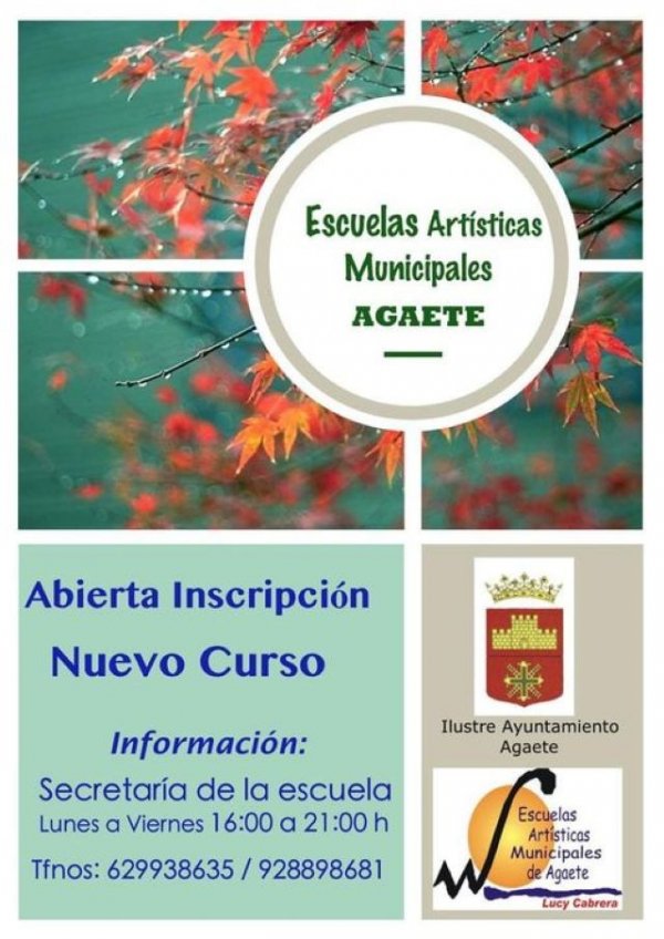 Agaete: Abierta la matrícula de las Escuelas Artísticas Municipales &quot;Lucy Cabrera&quot;.