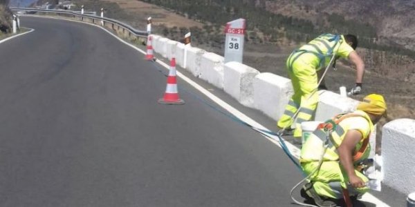 El Cabildo inicia el lunes las obras de sustituci&oacute;n de los viejos malecones de la carretera de Los Tilos, en Moya
