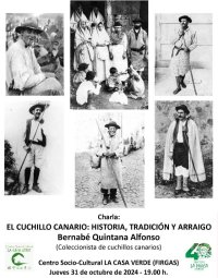 El jueves 31 de octubre, Bernabé Quintana hablará en La Casa Verde de Firgas de “El cuchillo canario: historia, tradición y arraigo”