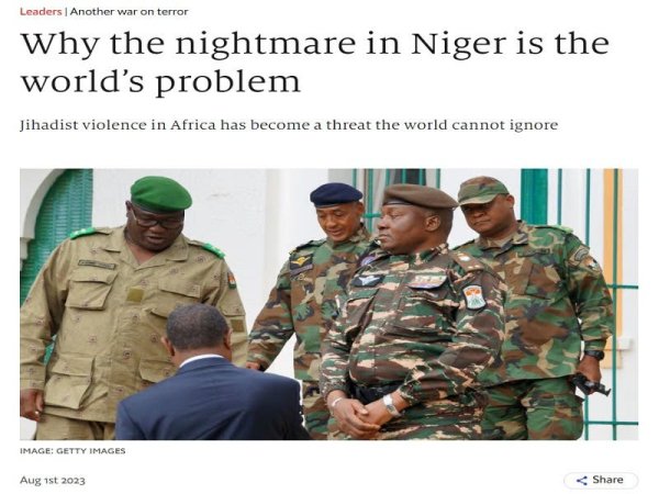 La nueva narrativa de los principales medios de comunicación es que Níger es ahora un epicentro mundial del terrorismo