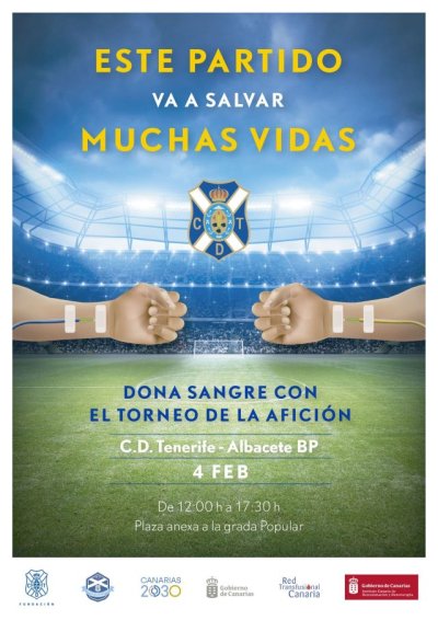 El ICHH organiza una campa&ntilde;a de donaci&oacute;n de sangre con el Club Deportivo Tenerife