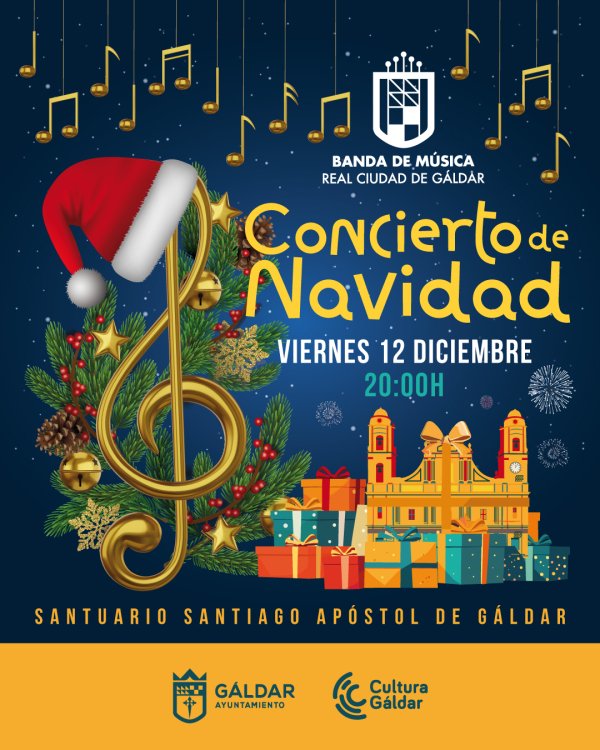 Gáldar: Concierto extraordinario de la Banda Municipal de Música en el Templo Santuario de Santiago Apóstol