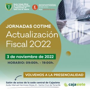 Tenerife: Titulados Mercantiles y Empresariales organiza una jornada formativa sobre Actualización fiscal 2022