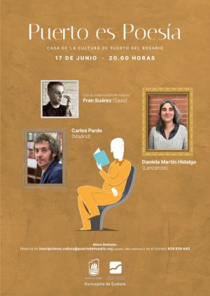 Los poetas Daniela Martín Hidalgo y Carlos Pardo cierran este viernes la séptima edición de ‘Puerto es Poesía’