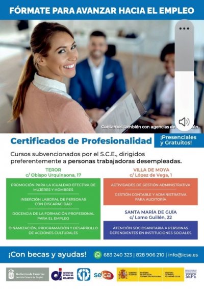 Villa de Firgas: Fórmate para avanzar hacia el empleo