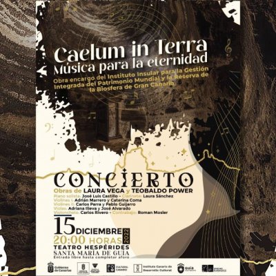 Gu&iacute;a: Llega este jueves la obra musical &lsquo;Caelum in Terra&rsquo; inspirada en Risco Ca&iacute;do y las Monta&ntilde;as Sagradas de Gran Canaria