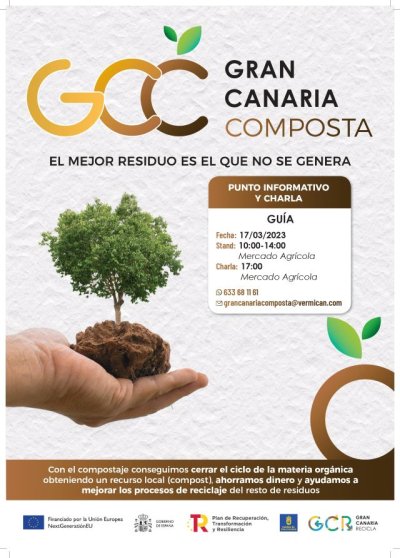 La campa&ntilde;a de compostaje dom&eacute;stico del Cabildo llega a Gu&iacute;a