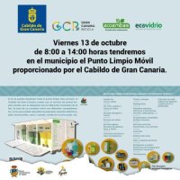 Tejeda: Hoy llega el Punto Limpio Móvil proporcionado por el Cabildo de Gran Canaria