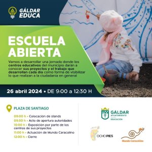 &#039;Gáldar Educa’ ofrece este viernes una jornada de exposición de proyectos en la Plaza de Santiago