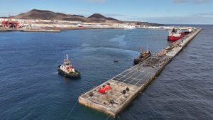 Las Palmas: Culminan los trabajos de prolongaci&oacute;n del Muelle Nelson Mandela