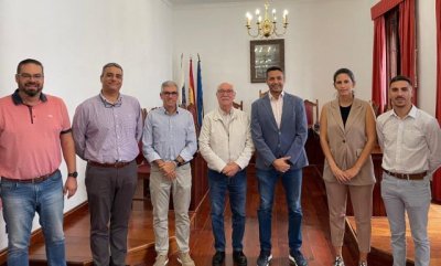 Agaete: Visita del consejero insular de Sector Primario y Aguas, Miguel Hidalgo