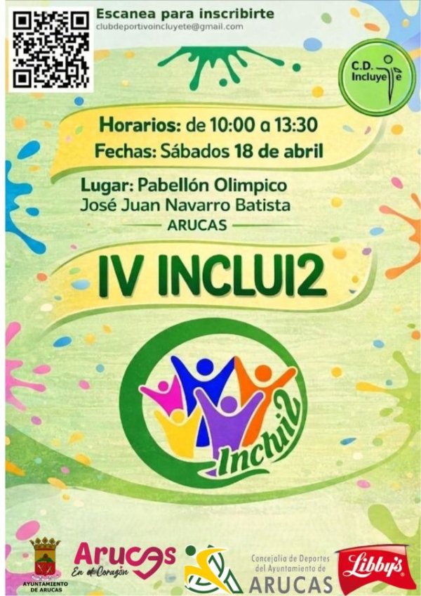 Arucas: El Club Deportivo Incl&uacute;yete organiza la jornada IV INCLUI2, un encuentro deportivo y participativo