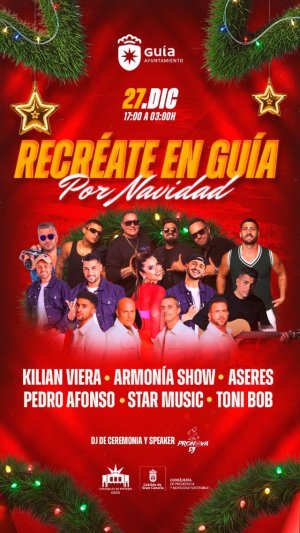 Armon&iacute;a Show, Aseres y Kilian Viera, este s&aacute;bado en el espect&aacute;culo musical &lsquo;Recr&eacute;ate en Gu&iacute;a&rsquo;