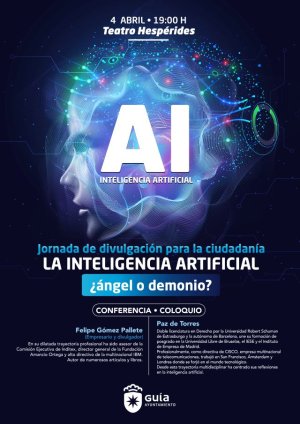 Guía: Conferencia-coloquio sobre Inteligencia Artificial este jueves en el Teatro Hespérides