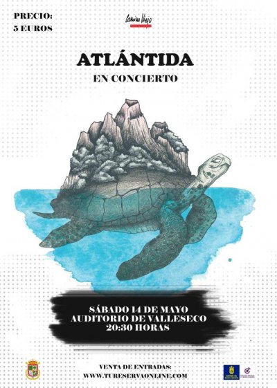 La banda grancanaria Atlántida en concierto en el Auditorio de Valleseco