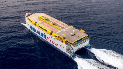 Fred. Olsen Express pone a punto el buque principal que operar&aacute; en su ruta entre El Hierro y Tenerife