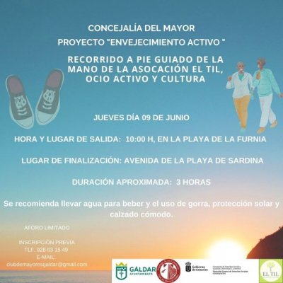 El Programa de Envejecimiento Activo de G&aacute;ldar organiza un recorrido a pie guiado