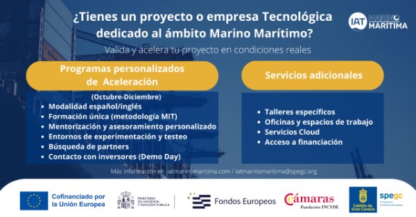 Se lanza la segunda edición de los programas de aceleración para emprendedores y startups tecnológicas de los ámbitos marino marítimo