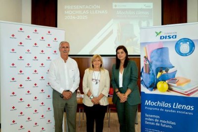 Fundaci&oacute;n DISA y Cruz Roja siguen llenando mochilas