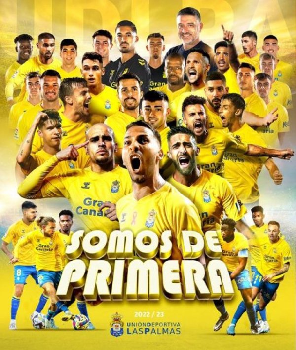 Toda la corporación del Ayuntamiento de La Aldea de San Nicolás queremos felicitar a la Unión Deportiva Las Palmas