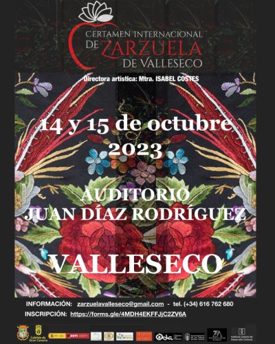 Llega la undécima edición del Certamen Internacional de Zarzuela de Valleseco