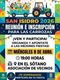 G&aacute;ldar: Se convoca la reuni&oacute;n de las carrozas de San Isidro 2026