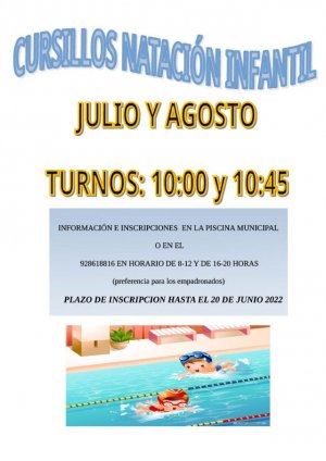 Valleseco lanza el verano natación bebés